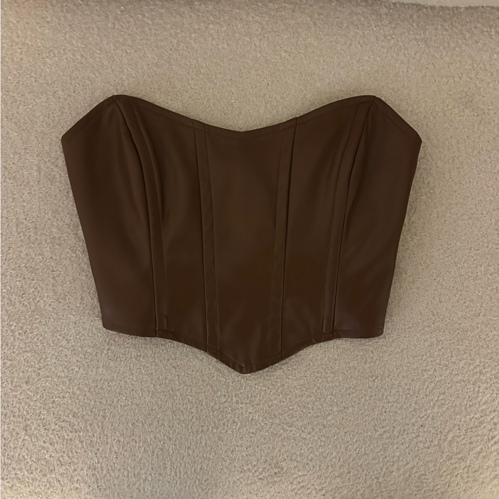 NEW princess polly leather corset top